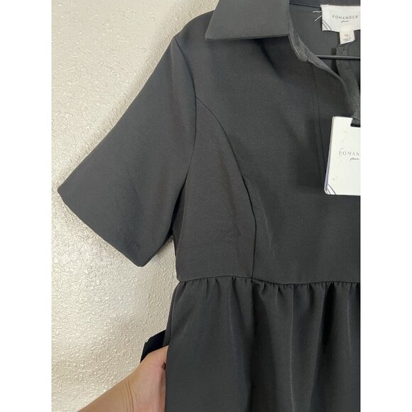Pomander Place Tuckernuck Dress XL Black Arnelle Dress Classic Black Preppy NEW - Picture 8 of 16